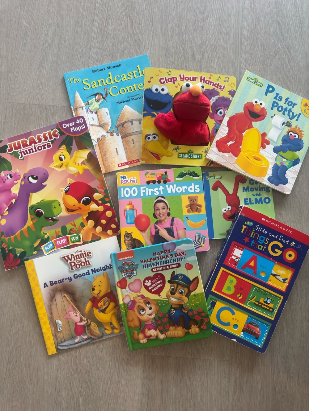 Sesame Street Elmo Plush with Bright Multicolor Board Books